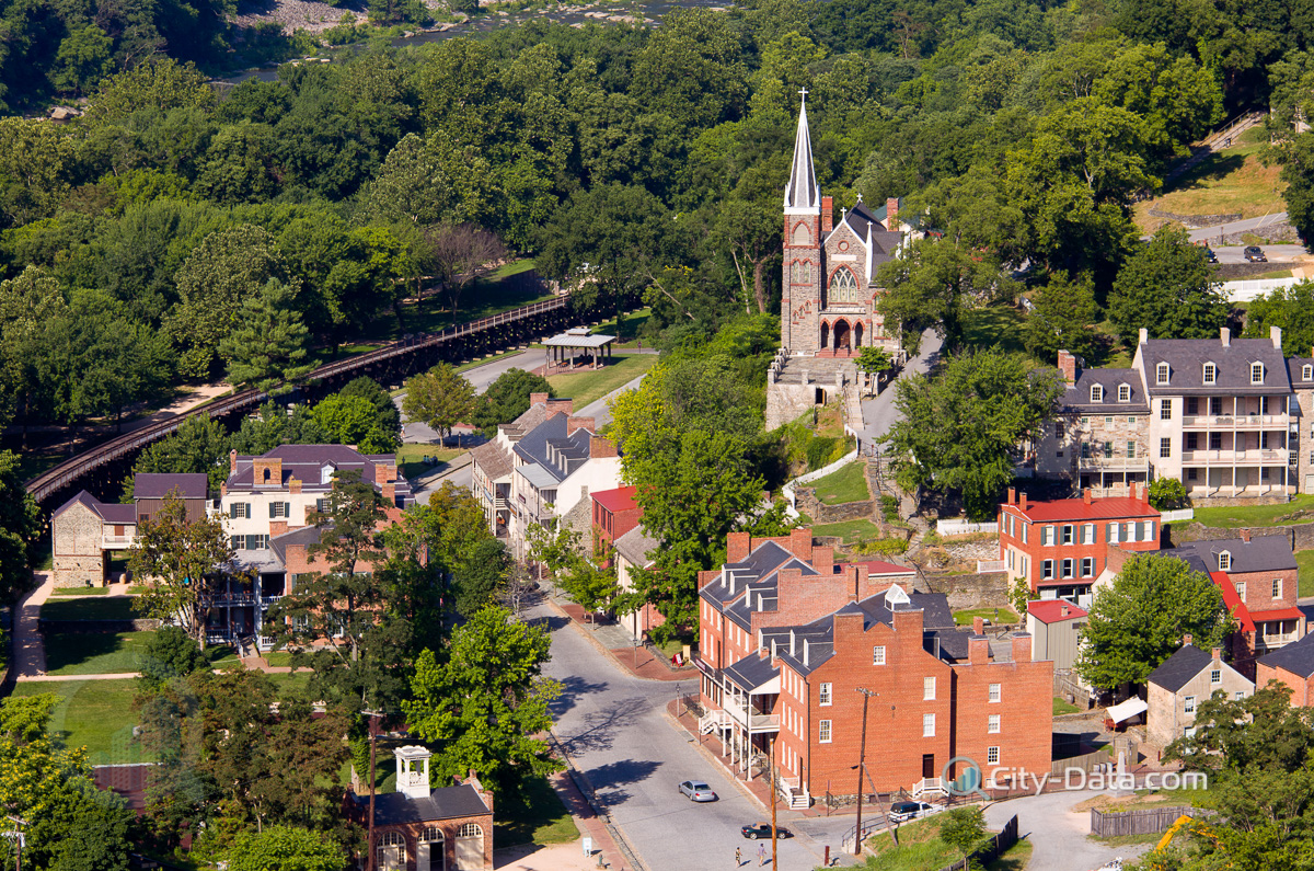National park town of harpers ferry in west virginia
