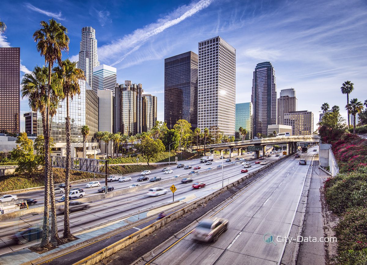 Downtown cityscape los angeles