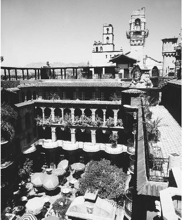 The Mission Inn, registered as a National Historic Landmark, was built in stages between 1902 and 1931.