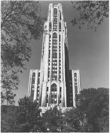 The Cathedral of Learning at the University of Pittsburgh is the centerpiece of Pittsburghs Civic Center.