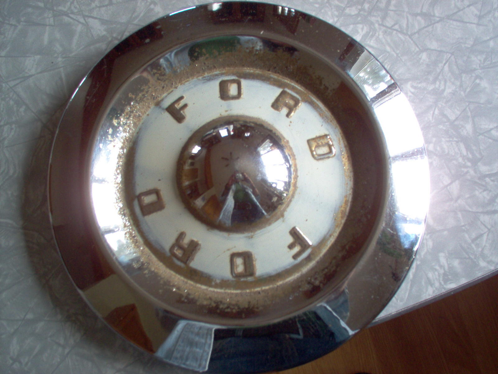 Antique ford truck hubcaps #10