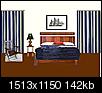 Minimilist Bedroom for a Single man.-deck-chair-brass-lamp.jpg