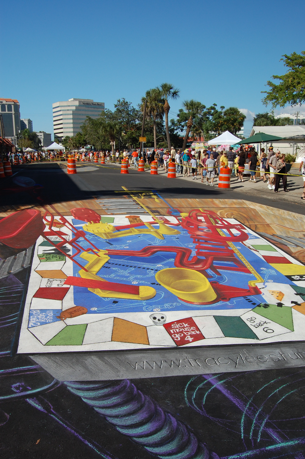 Chalk Festival check it out, there is still time (parking, donations
